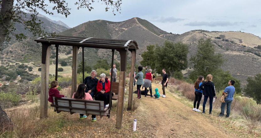 Hike to the Hilltop on a Winter Day