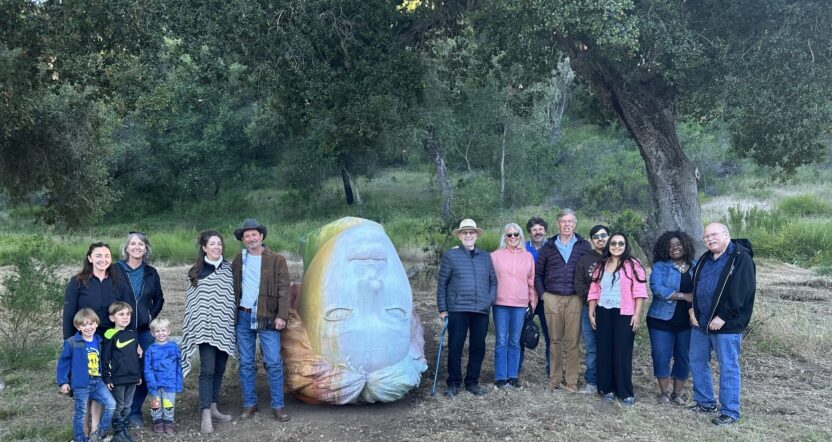Venus reveal with sculptor Stephen Kaltenbach at the Coelho Ranch